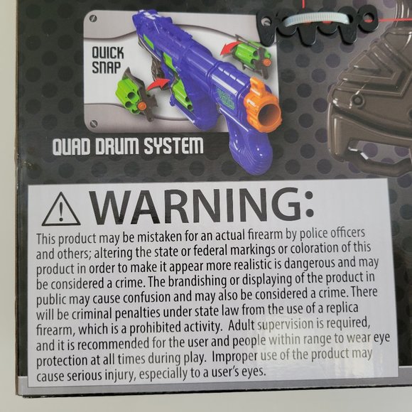 Dart Zone Powerbolt Belt Blaster or Quatroblast Superflip Blaster Foam Dart Gun - Picture 12 of 12